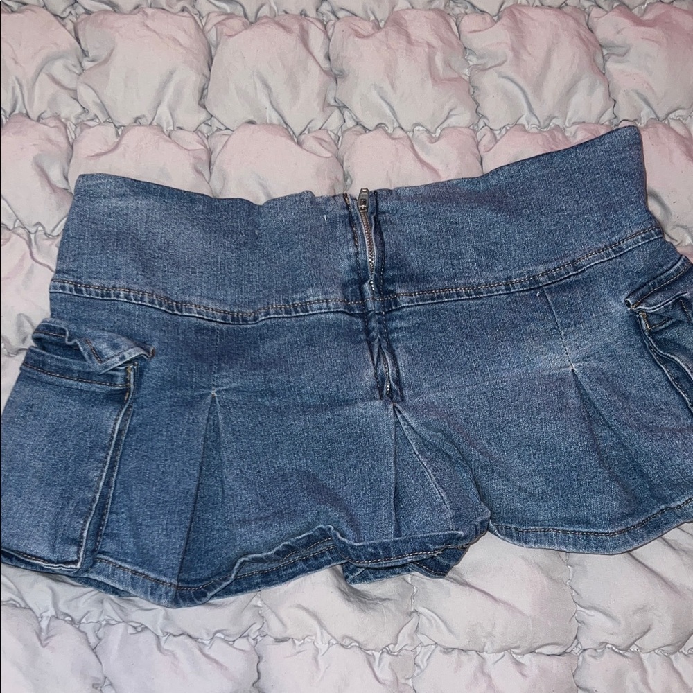 Denim Mini Skirt